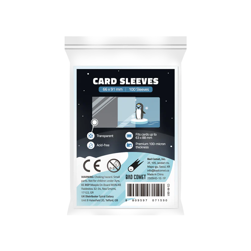 Funda protectora para cartas medida estandar 66mm x 91mm