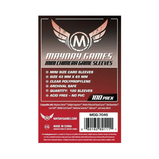 Funda protectora para cartas de 43mm x 65mm