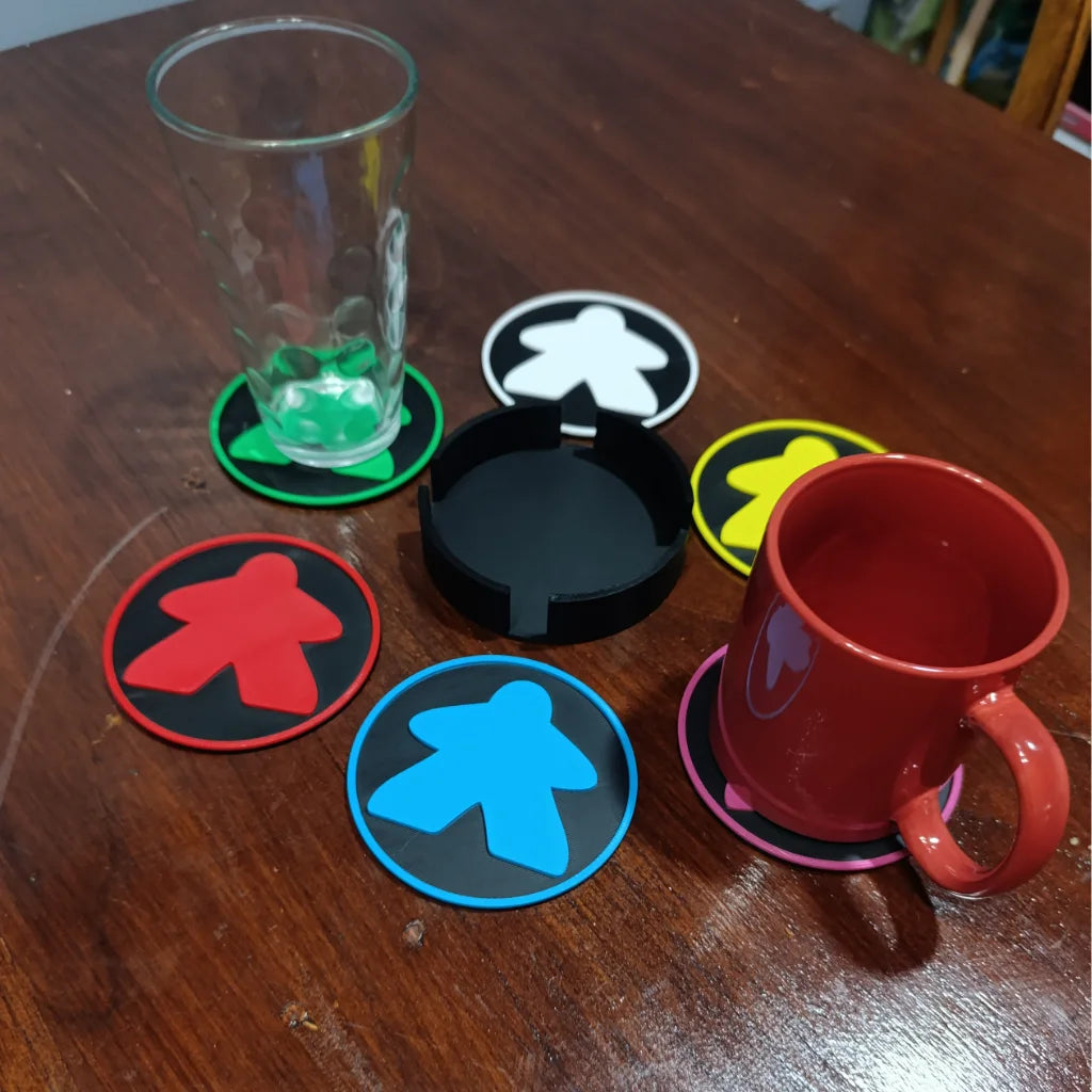 Set de Posavasos Meeple