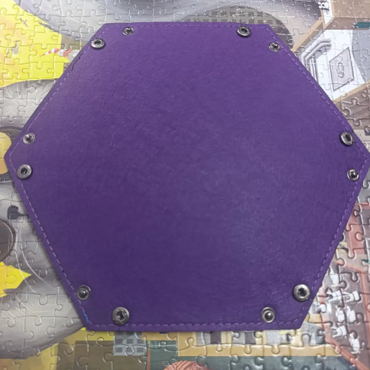 Bandejas para Dados Hexagonales morado