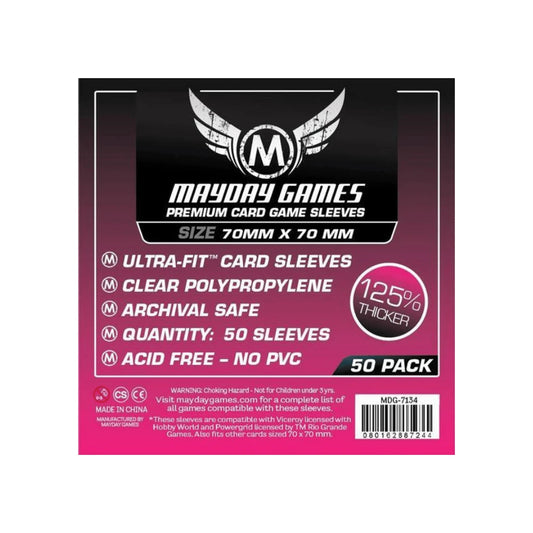 Funda protectora para cartas cuadradas 70mm x 70mm