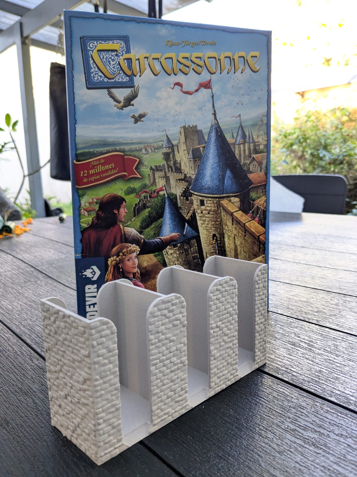 Organizador de fichas para Carcassonne